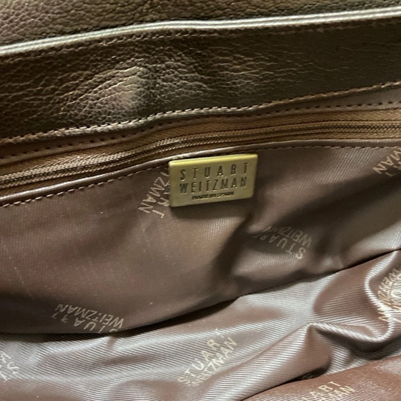 Stuart Weitzman Metallic Leather Handbag - Picture 13 of 16
